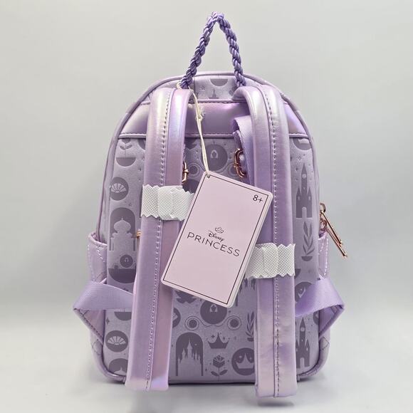 Loungefly Disney Princess Iridescent All-Over Print Exclusive Mini Backpack New - Picture 5 of 5